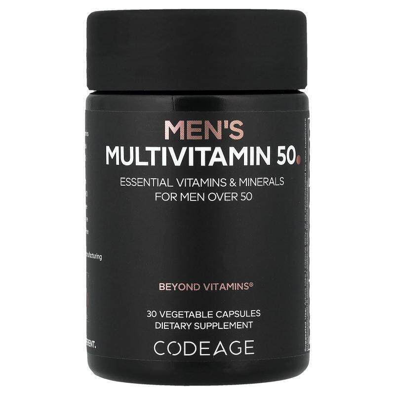 Codeage,男性多维生素 50，30 粒素食胶囊