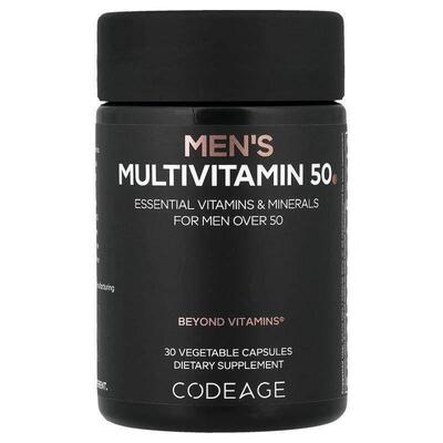 Codeage,男性多维生素 50，30 粒素食胶囊