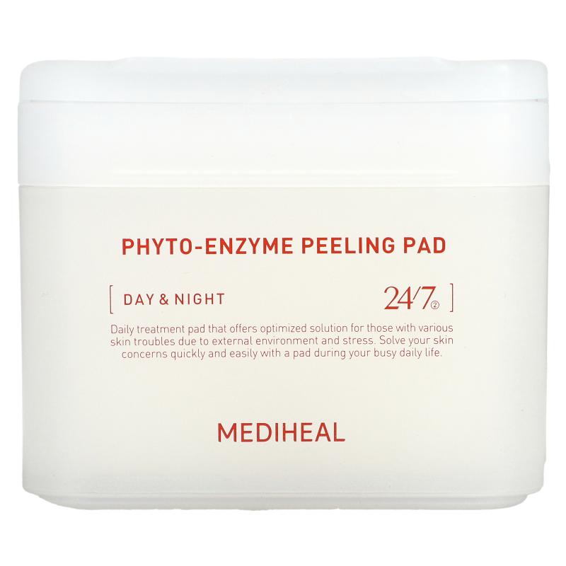MEDIHEAL,植物酶去角质棉片,日夜两用,90 片,6.76 液量盎司(2