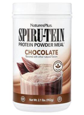 NaturesPlus,Spiru-Tein，高蛋白能量餐，巧克力味，2.1 磅（952