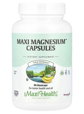 Maxi Health,Maxi Magnesium™ 胶囊，90 粒 MaxiCaps