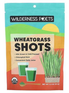 Wilderness Poets LLC,有机小麦草汁粉，3.5 盎司（99 克）