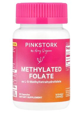 Pink Stork,甲基叶酸，60 粒胶囊