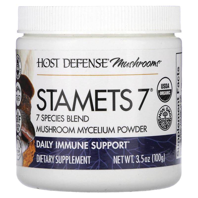 Host Defense,蘑菇，STAMETS 7，3.5 盎司（100 克）