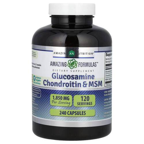 Amazing Nutrition,葡萄糖胺软骨素和 MSM，240 粒胶囊