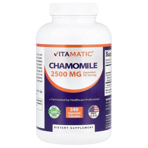 Vitamatic,Chamomile, 2,500 mg, 240 Vegetable Capsules