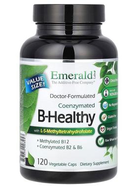 Emerald Laboratories,含 L-5-甲基四氢叶酸的辅酶化 B-健康配方1