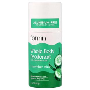 fomin,Whole Body Deodorant, Aluminum Free, Cucumber Aloe, 1.