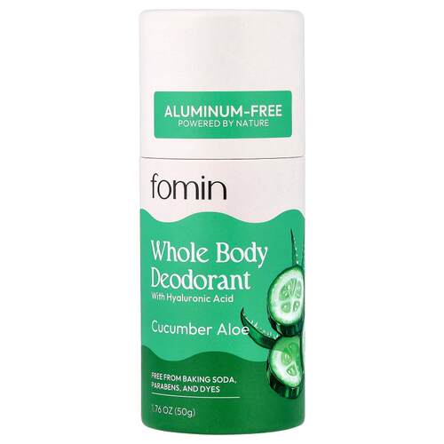 fomin,Whole Body Deodorant, Aluminum Free, Cucumber Aloe, 1.