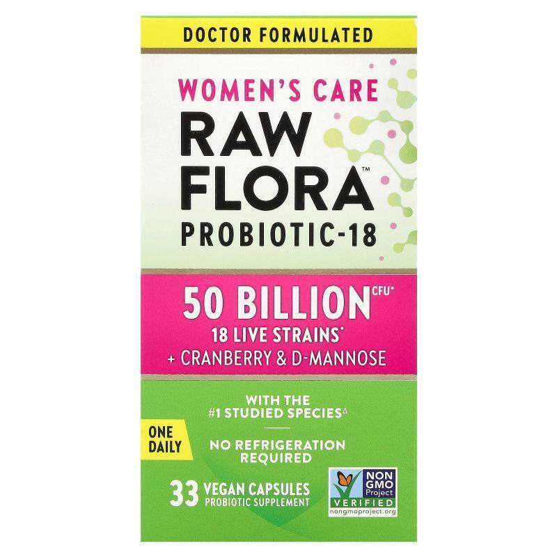 Nature's Truth,女性护理,RAW Flora™ 益生菌-18,33 粒全素胶囊