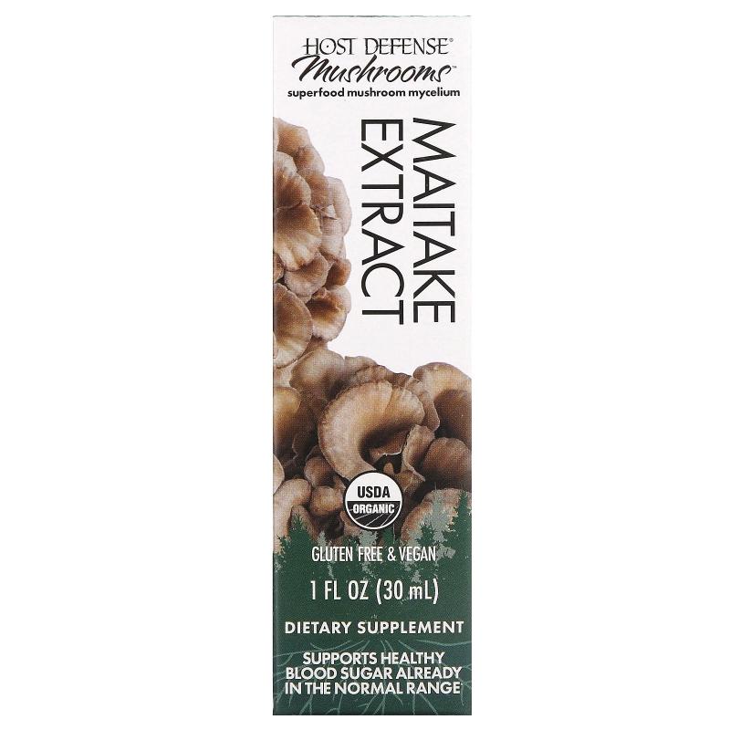 Host Defense,蘑菇，舞茸提取物，1 液量盎司（30 毫升）