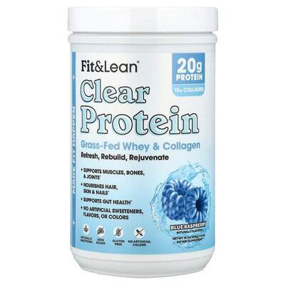 Fit &amp; Lean,Clear Protein, Blue Raspberry, 1.04 lbs (