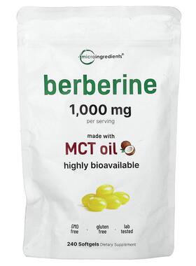 Micro Ingredients,Berberine, 240 Softgels (250 mg per Softge