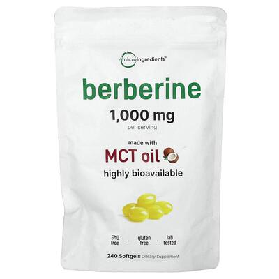 Micro Ingredients,Berberine, 240 Softgels (250 mg per Softge