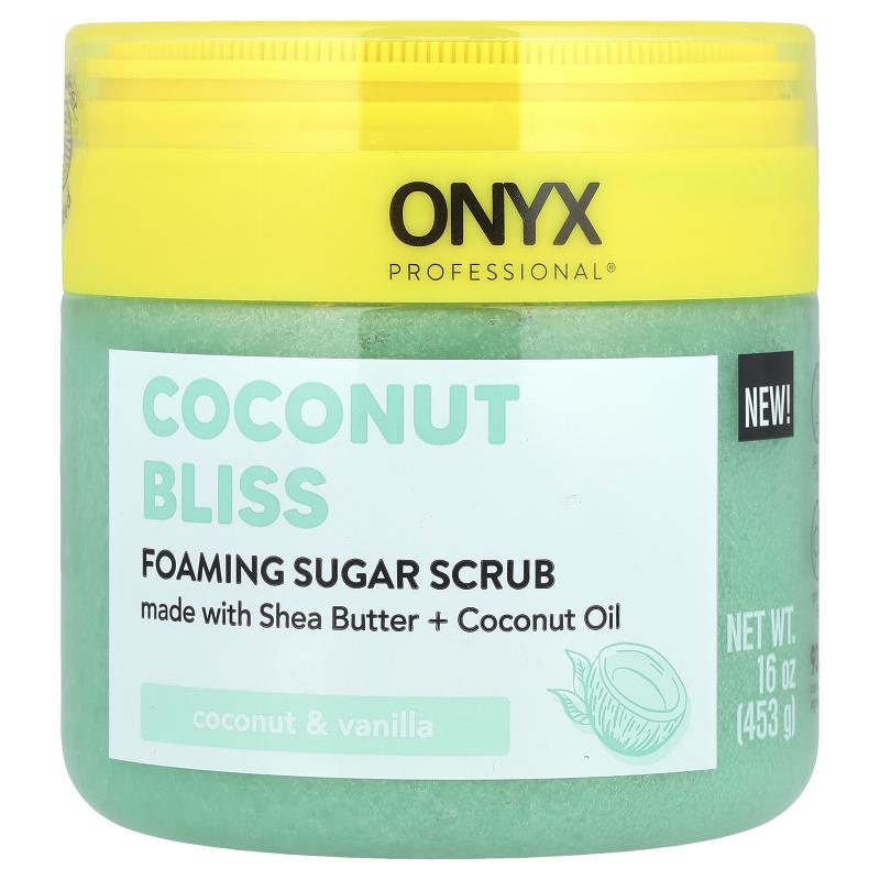 Onyx Professional,Coconut Bliss，泡沫磨砂霜，椰子和香草香，1