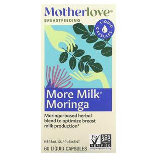 Motherlove,母乳喂养，更多牛奶辣木，60 粒液体胶囊