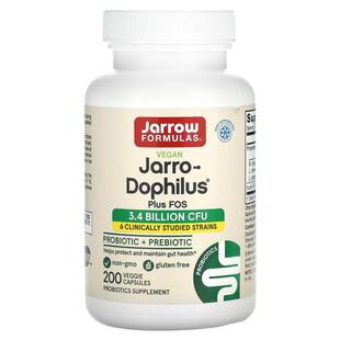 杰诺,Vegan Jarro-Dophilus Plus FOS,200 粒素食胶囊