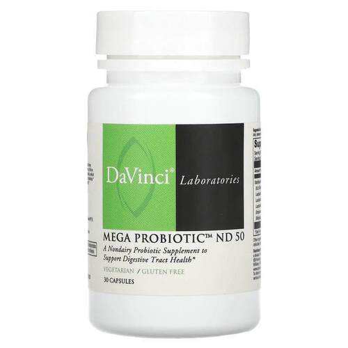 DaVinci Laboratories,Mega Probiotic ND 50，30 胶囊