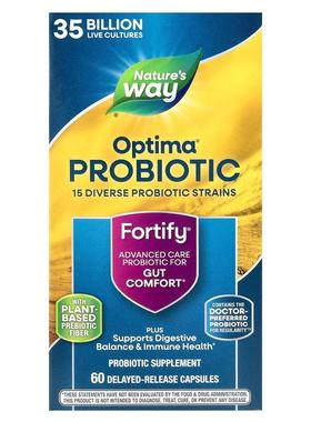 然萃维,Optima® 益生菌，Fortify®，肠道舒适，350 亿，60 粒缓释