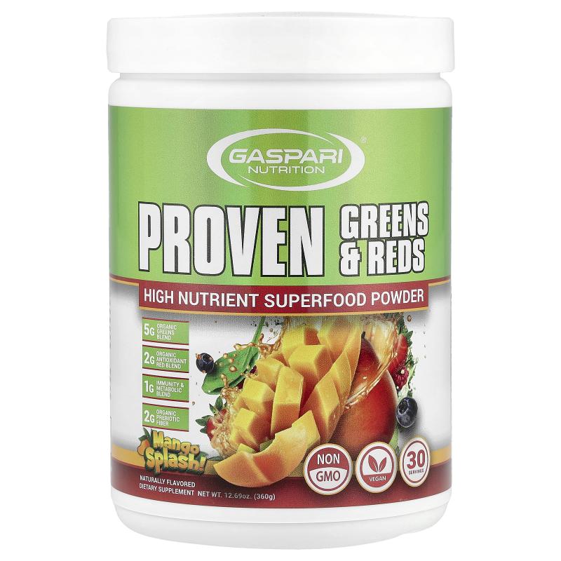 Gaspari Nutrition,证明绿色/红色,芒果味,12.69 盎司(360 克