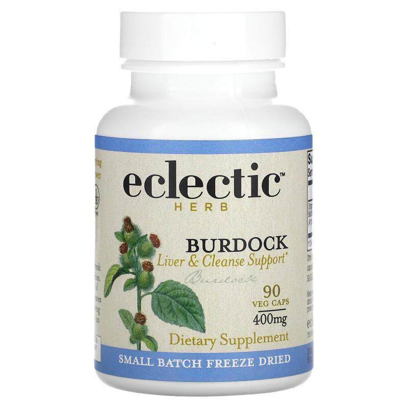 Eclectic Herb,牛蒡,400 毫克,90 粒素食胶囊