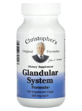 Christopher's Original Formulas,腺体系统配方，350 毫克，100