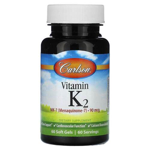 Carlson,维生素 K2，90 微克，60 粒软胶囊