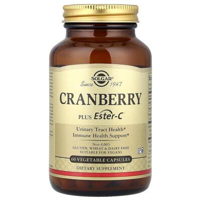 索尔加,Cranberry Plus Ester-C，60 粒素食胶囊