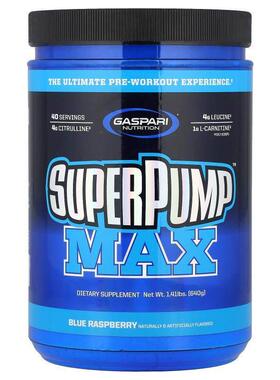 Gaspari Nutrition,SuperPump™ Max，蓝树莓味，1.41 磅（640 克