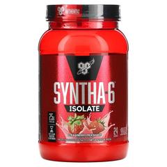 BSN,Syntha-6 Isolate，蛋白质粉混合饮品，草莓奶昔，2.01磅（91