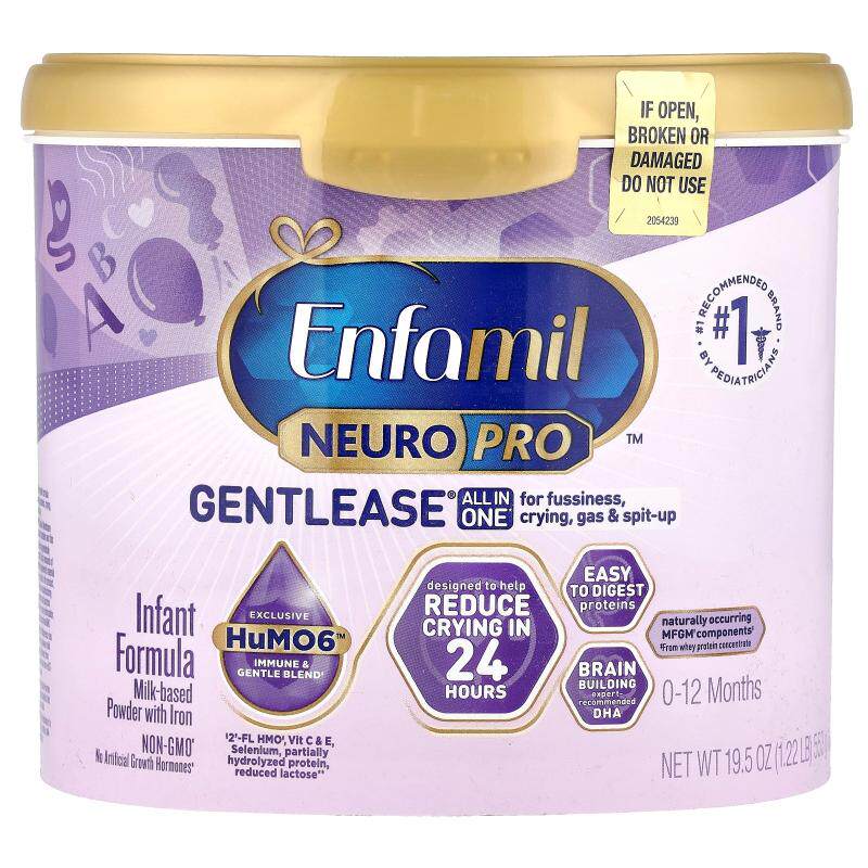 Enfamil,NeuroPro™ Gentlease®，婴儿配方，0-12 个月，19.5 盎司