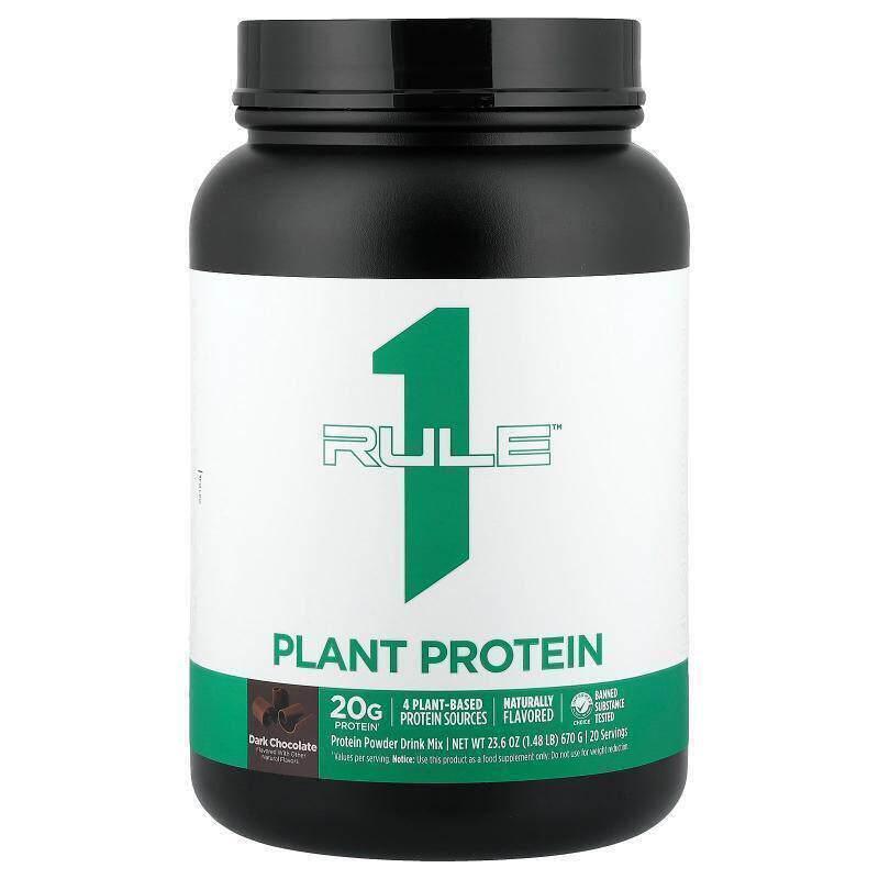Rule One Proteins,植物蛋白质粉混合饮品，巧克力味，1.48 磅（6