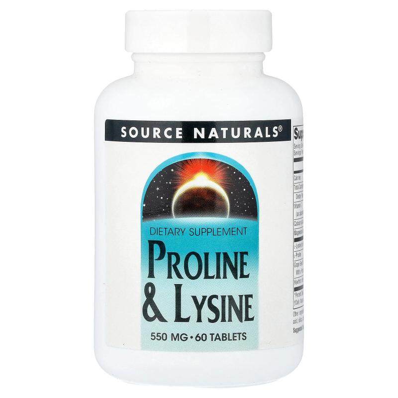 源美,Proline & Lysine, 60 Tablets