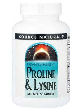 源美,Proline & Lysine, 60 Tablets