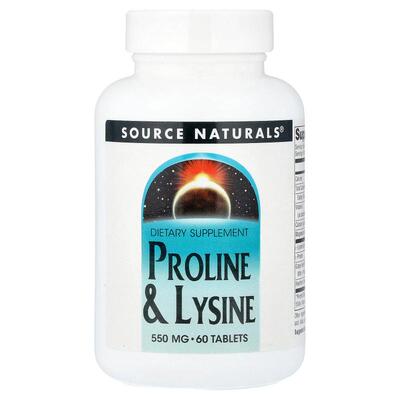 源美,Proline & Lysine, 60 Tablets