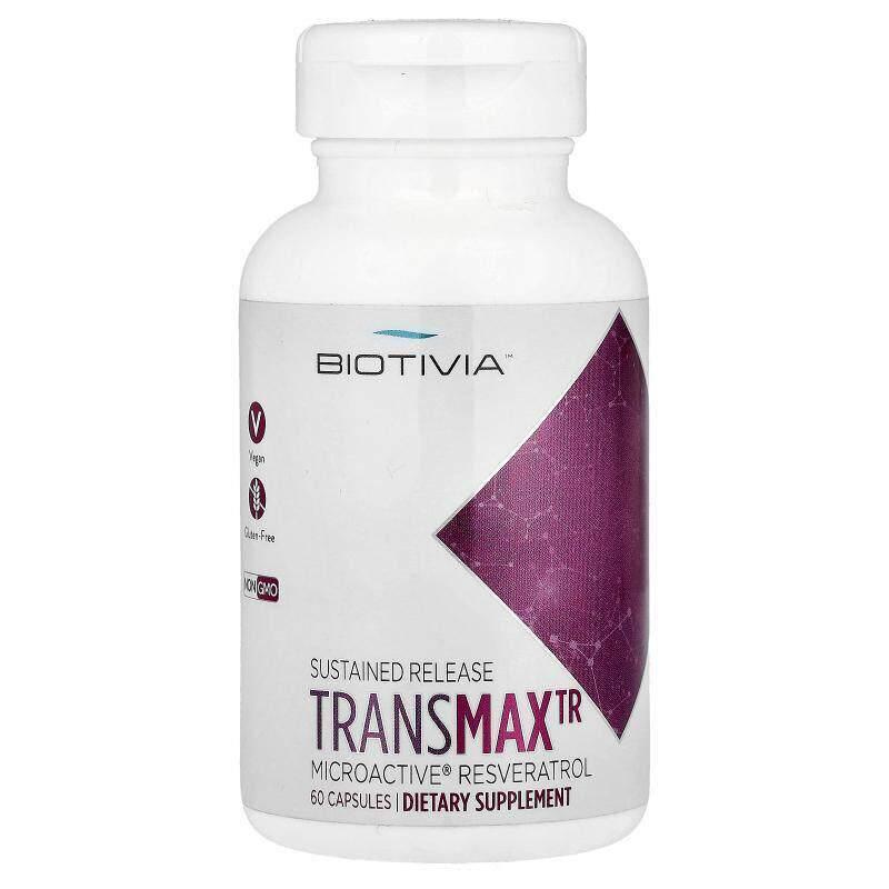 Biotivia,TransmaxTR，MicroActive® 白藜芦醇，60 粒胶囊（每粒