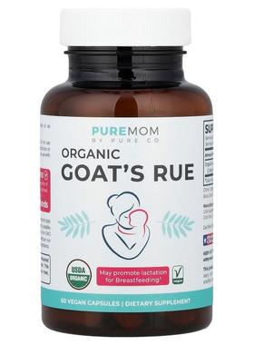 Pure Co.,Organic Goat's Rue, 60 Vegan Capsules (375 mg per C