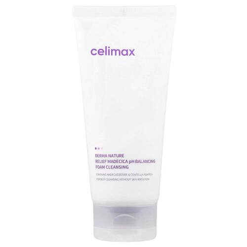 Celimax,Derma Nature，Relief Madecica pH 平衡泡沫洁面乳，5.0