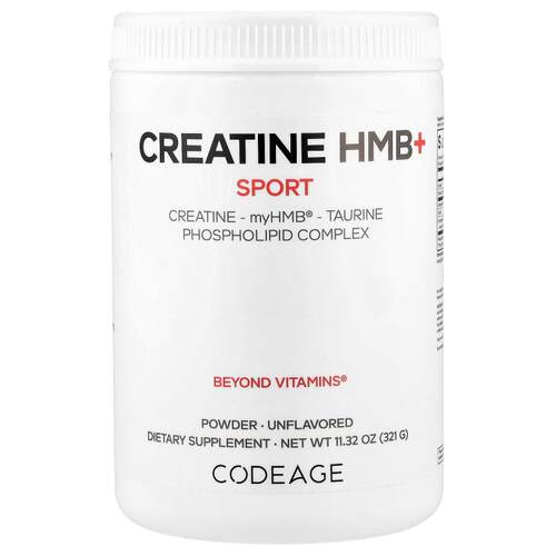 Codeage,Sport, Creatine HMB+, Unflavored, 11.32 oz (321 g)