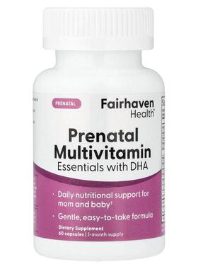 爱希儿,Prenatal Multivitamin Essentials with DHA, Lemon Esse