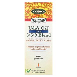 Flora,Udo's Choice® Udo's Oil® DHA 欧米伽-3/6/9 脂肪酸