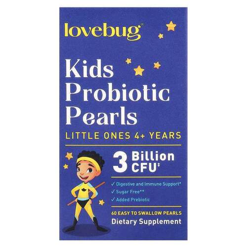 LoveBug Probiotics,儿童益生菌珍珠，4 岁以上，30 亿 CFU