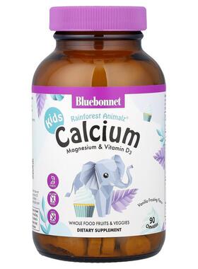 Bluebonnet Nutrition,儿童，Rainforest Animalz®，钙镁和维生素