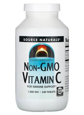 源美,Non-GMO 维生素 C，1000 毫克，240 片