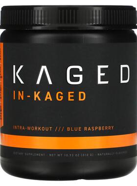Kaged,IN-KAGED，锻炼中补充剂，蓝色树莓味，10.93 盎司（310 克
