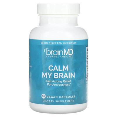 BrainMD,Calm My Brain，90 粒全素胶囊