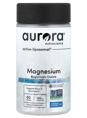Aurora Nutrascience,双甘氨酸镁螯合物，60 粒胶囊