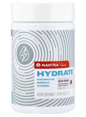 Zahler,Mantra Labs®, Hydrate, Wild Berry, 6 oz (171 g)