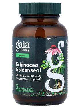 Gaia Herbs,松果菊白毛茛，60 粒液体 Phyto-Caps® 胶囊