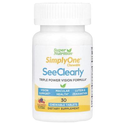 Super Nutrition,明视三倍效力视力配方咀嚼片，30 片